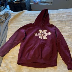 Warriors burgundy sweatshirts